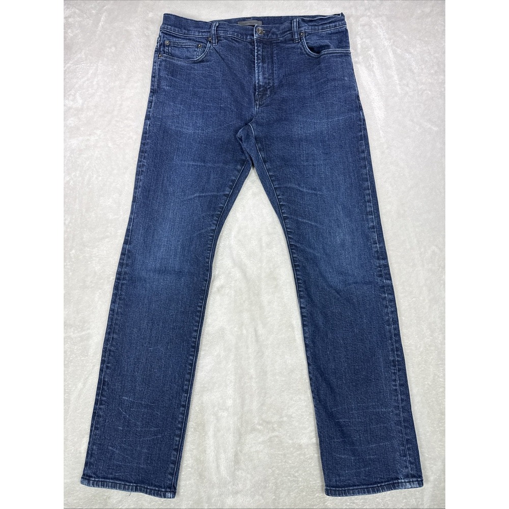 John Varvatos JV701 Denim Jeans Men's Size 34X31 Straight Leg Dark Wash Stretch